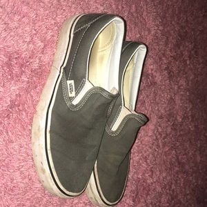 Women’s size 8.5 grey slip on vans